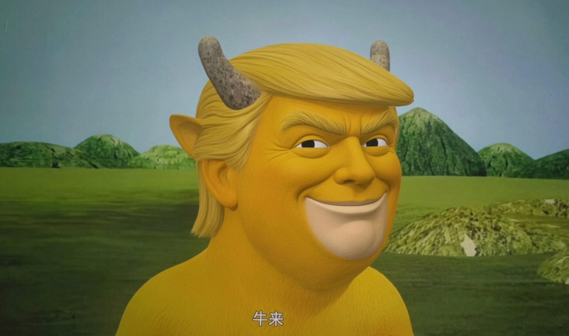 特朗普来 small Bull banner